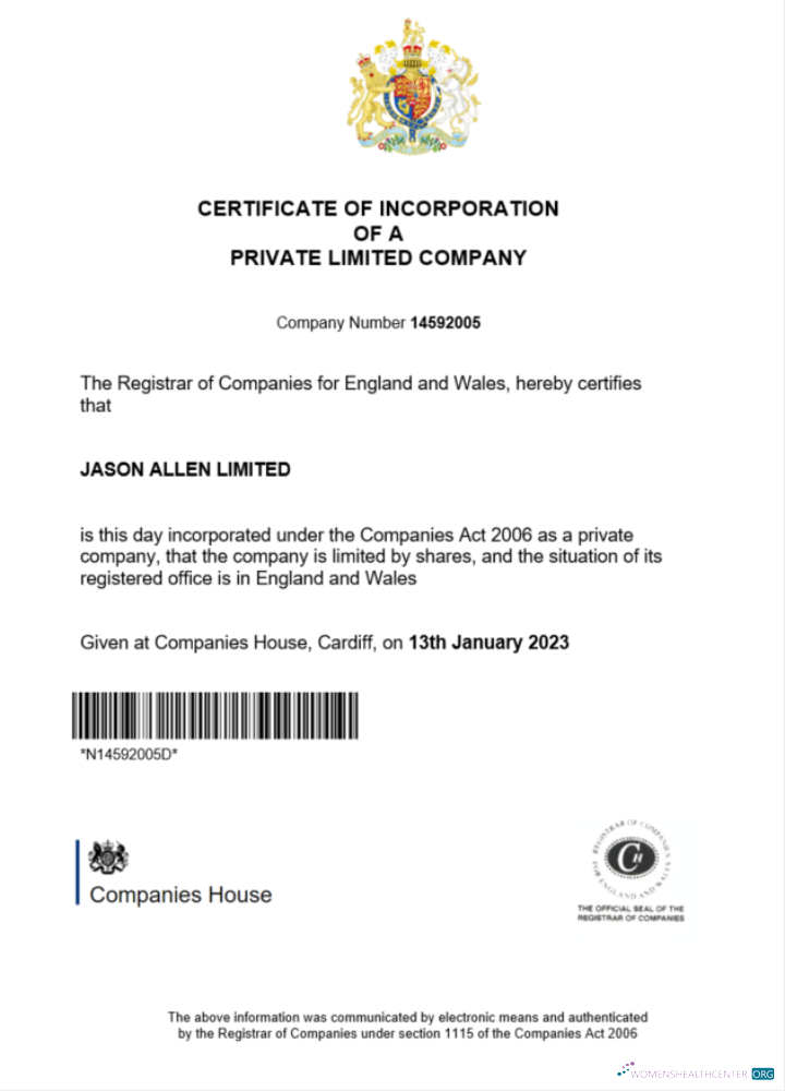Download England and Wales certificate of incorporation registration Photoshop template